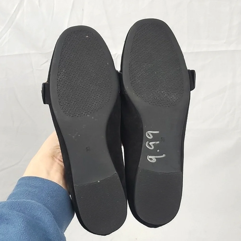 Tory Burch Marsden Black‎ Suede Smoking Flat